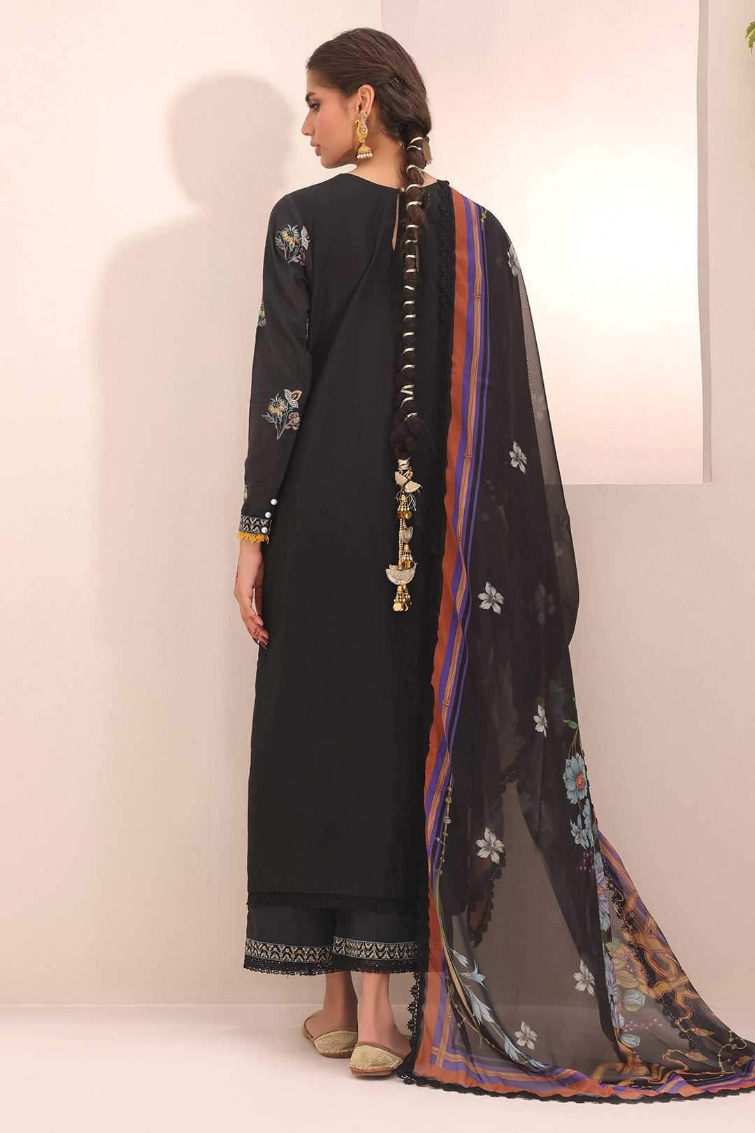 Zellbury | Unstitched 3 Piece Cambric | Embroidered Shirt Shalwar Dupatta - 1547
