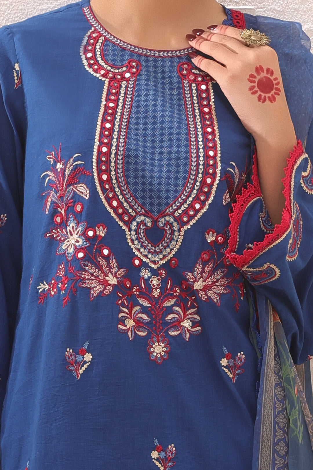 Zellbury | Unstitched 3 Piece Lawn | Embroidered Shirt Shalwar Dupatta - 1551