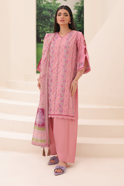 Zellbury | Unstitched 3 Piece Jacquard | Embroidered Shirt Shalwar Dupatta - 1765