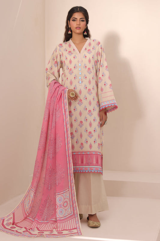 Zellbury | Unstitched 2 Piece Lawn | Shirt Dupatta - 1152