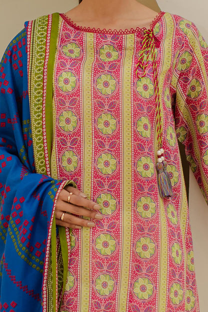 Zellbury | Unstitched 2 Piece Lawn | Shirt Dupatta - 1156