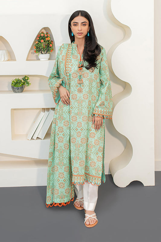 Zellbury | Unstitched 2 Piece Lawn | Shirt Dupatta - 1160