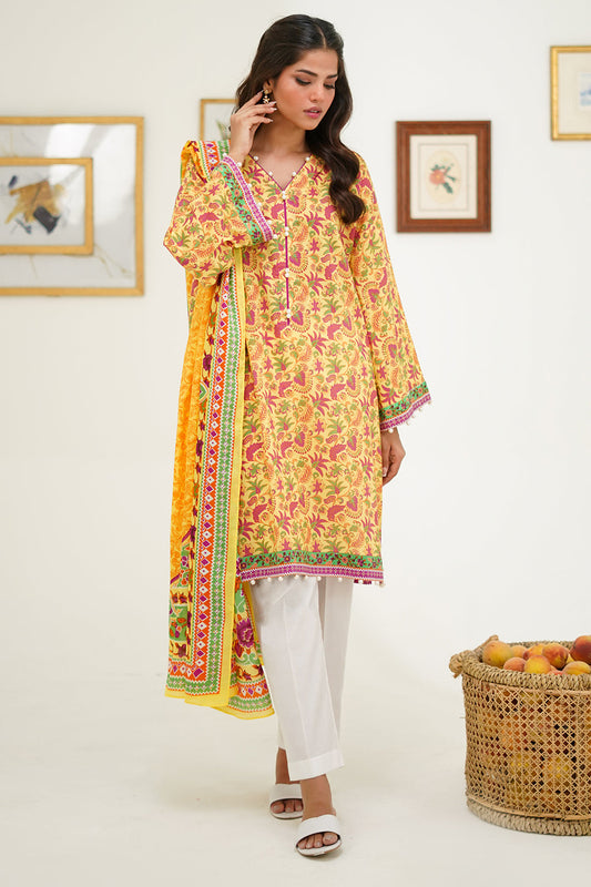 Zellbury | Unstitched 2 Piece Lawn | Shirt Dupatta - 1300
