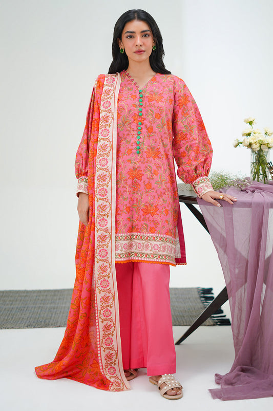 Zellbury | Unstitched 2 Piece Lawn | Shirt Dupatta - 1301