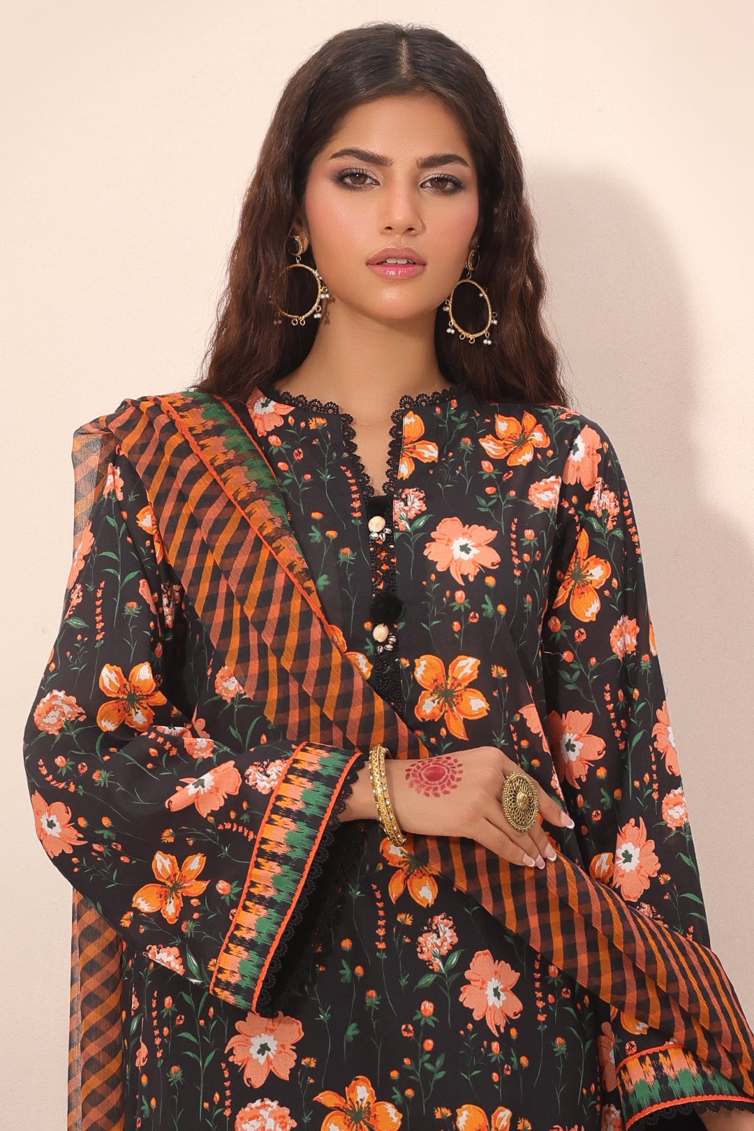 Zellbury | Unstitched 2 Piece Lawn | Shirt Dupatta - 1302 Default Title