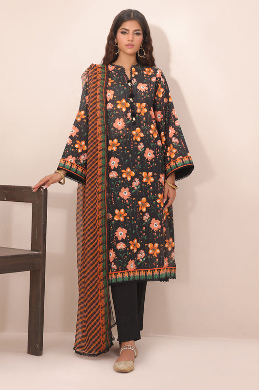 Zellbury | Unstitched 2 Piece Lawn | Shirt Dupatta - 1302