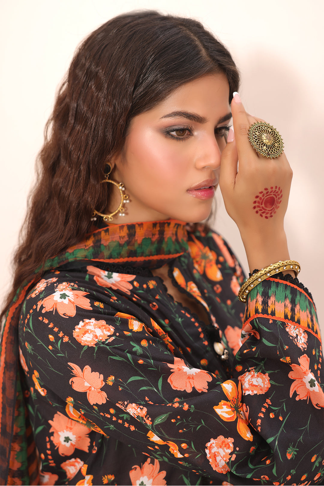 Zellbury | Unstitched 2 Piece Lawn | Shirt Dupatta - 1302