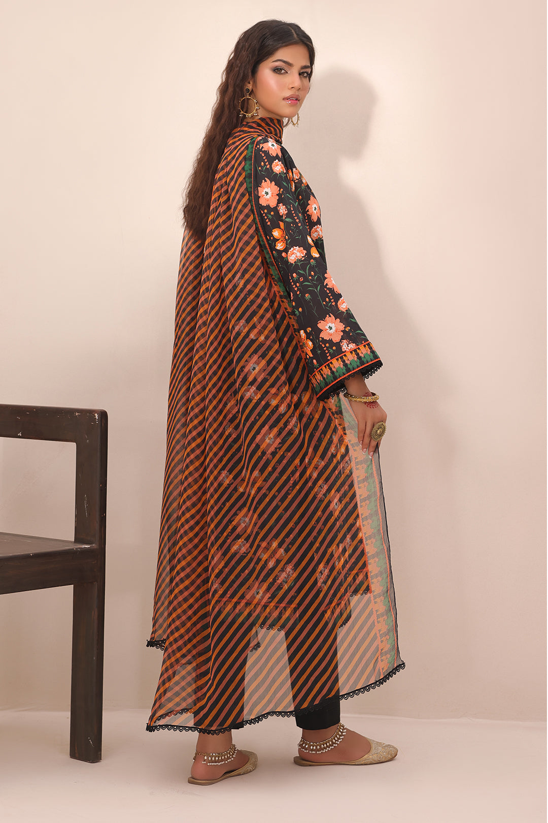 Zellbury | Unstitched 2 Piece Lawn | Shirt Dupatta - 1302