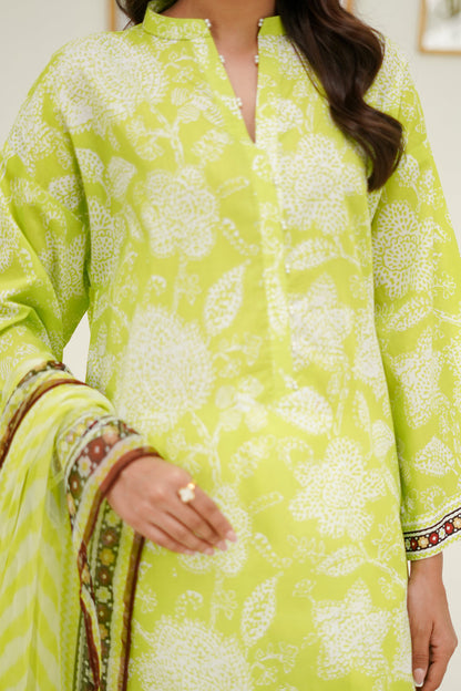 Zellbury | Unstitched 2 Piece Lawn | Shirt Dupatta - 1388