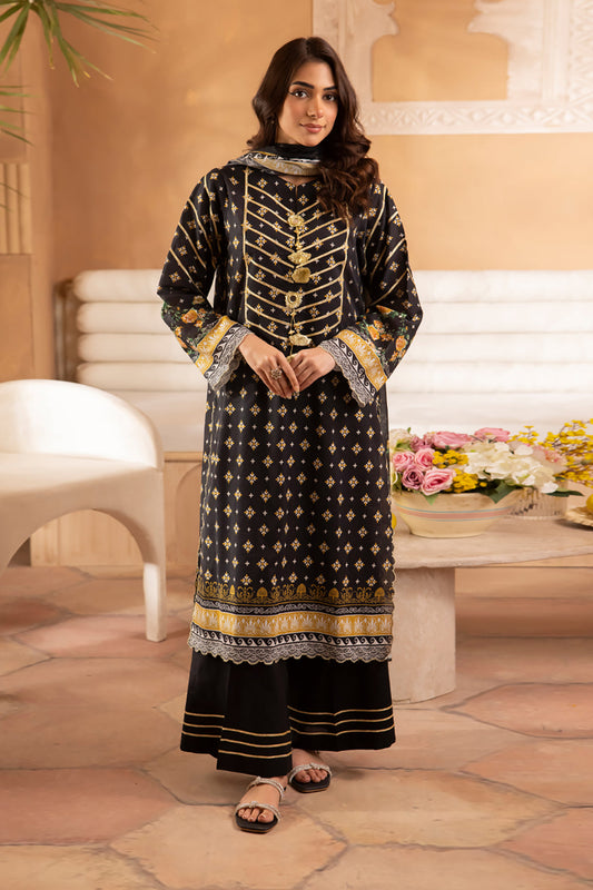 Zellbury | Unstitched 3 Piece Lawn | Shirt Shalwar Dupatta - 1081