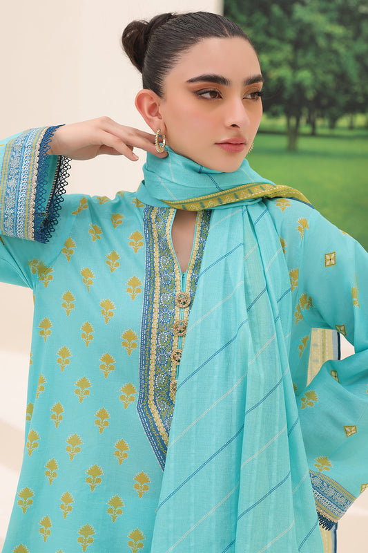 Zellbury | Unstitched 3 Piece Lawn | Shirt Shalwar Dupatta - 1191 Default Title