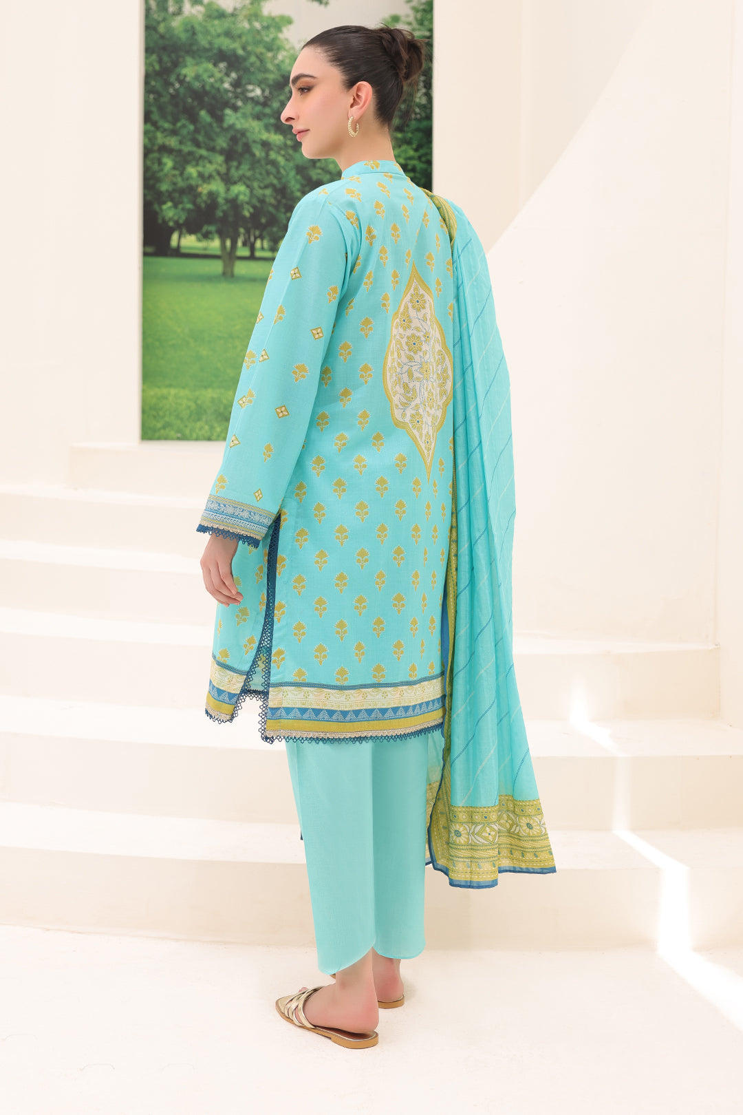 Zellbury | Unstitched 3 Piece Lawn | Shirt Shalwar Dupatta - 1191