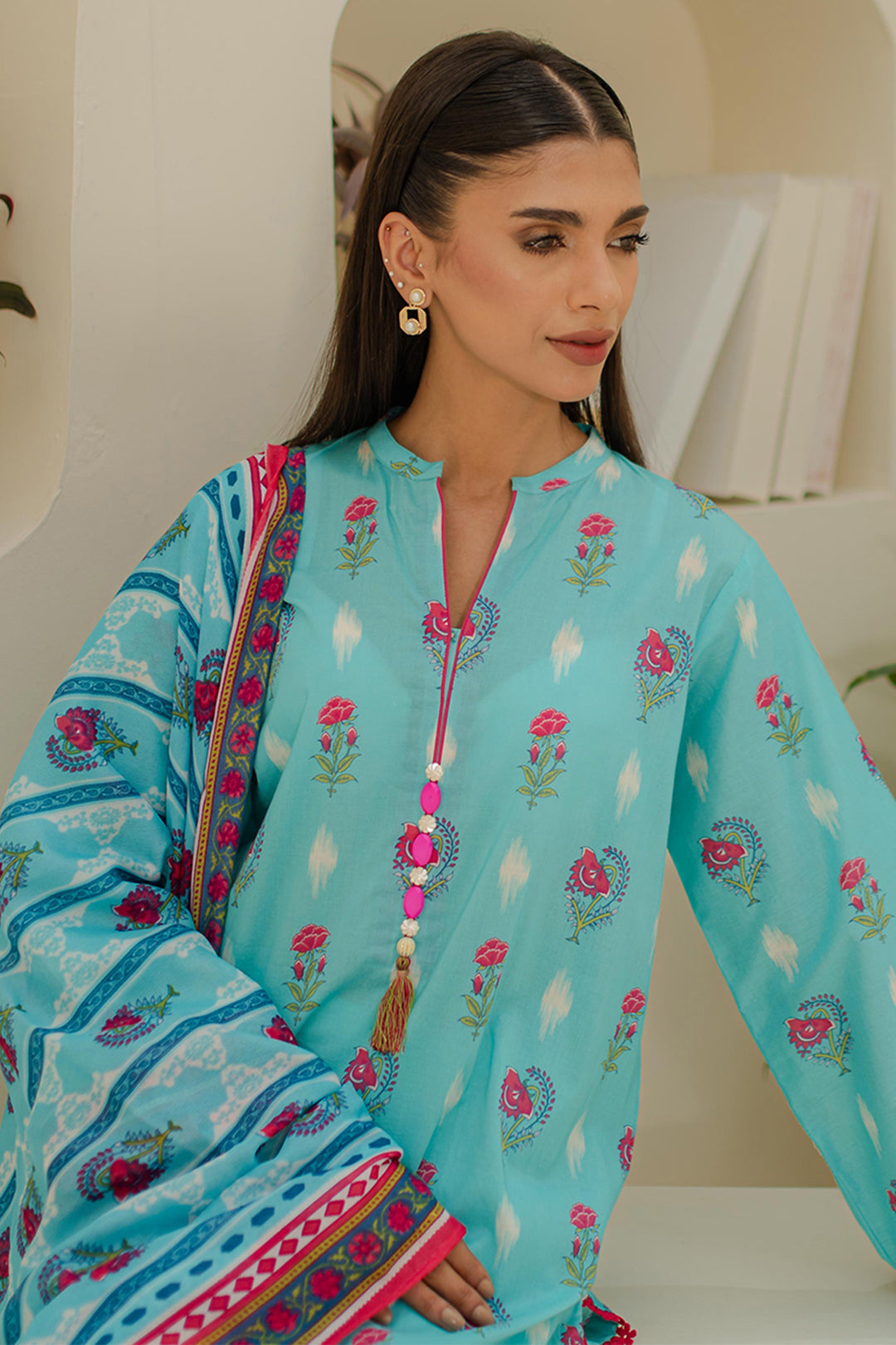 Zellbury | Unstitched 3 Piece Lawn | Shirt Shalwar Dupatta - 1193 Default Title
