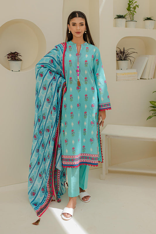 Zellbury | Unstitched 3 Piece Lawn | Shirt Shalwar Dupatta - 1193