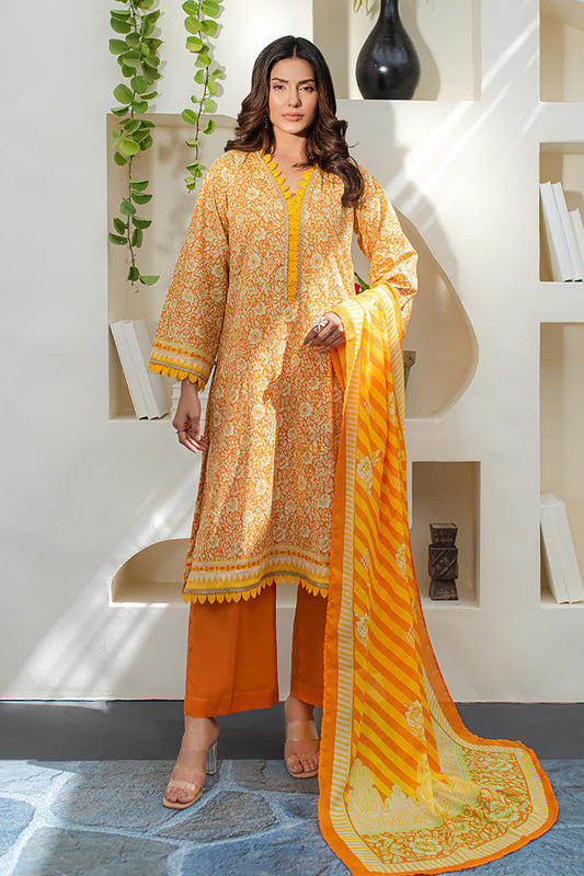 Zellbury | Unstitched 3 Piece Lawn | Shirt Shalwar Dupatta - 1197