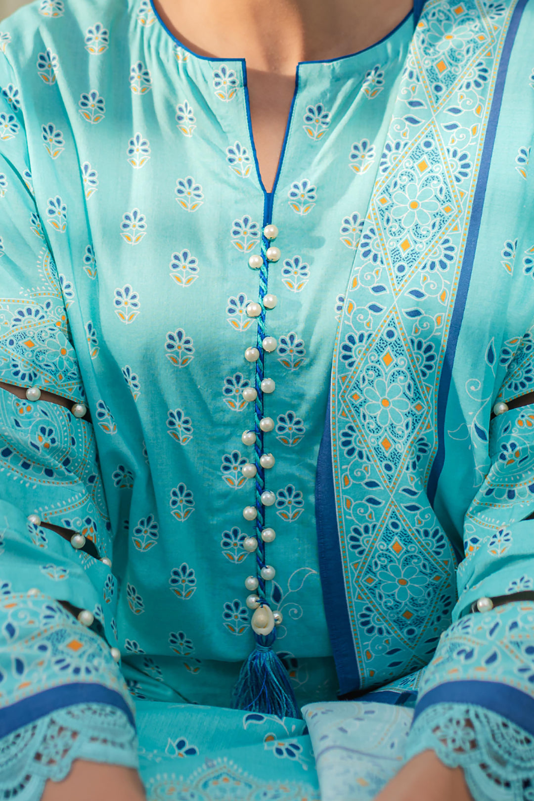 Zellbury | Unstitched 3 Piece Lawn | Shirt Shalwar Dupatta - 1198