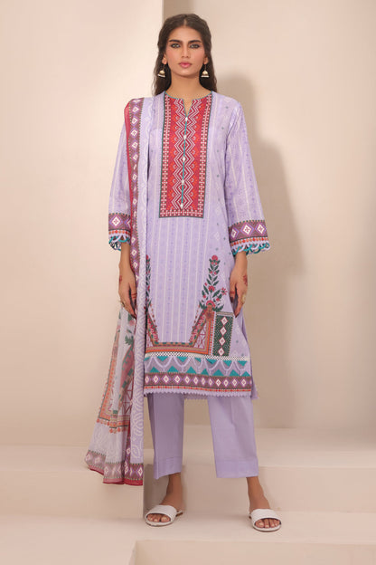 Zellbury | Unstitched 3 Piece Lawn | Shirt Shalwar Dupatta - 1213