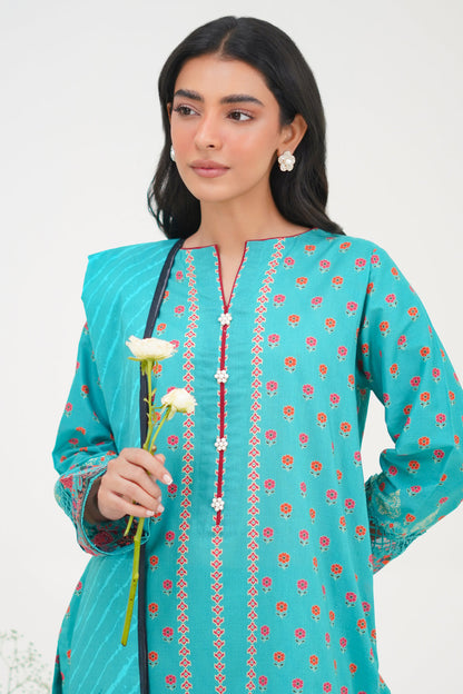 Zellbury | Unstitched 3 Piece Lawn | Shirt Shalwar Dupatta - 1227