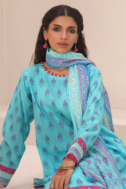 Zellbury | Unstitched 3 Piece Lawn | Shirt Shalwar Dupatta - 1231 Default Title