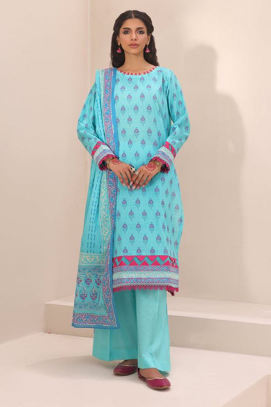 Zellbury | Unstitched 3 Piece Lawn | Shirt Shalwar Dupatta - 1231