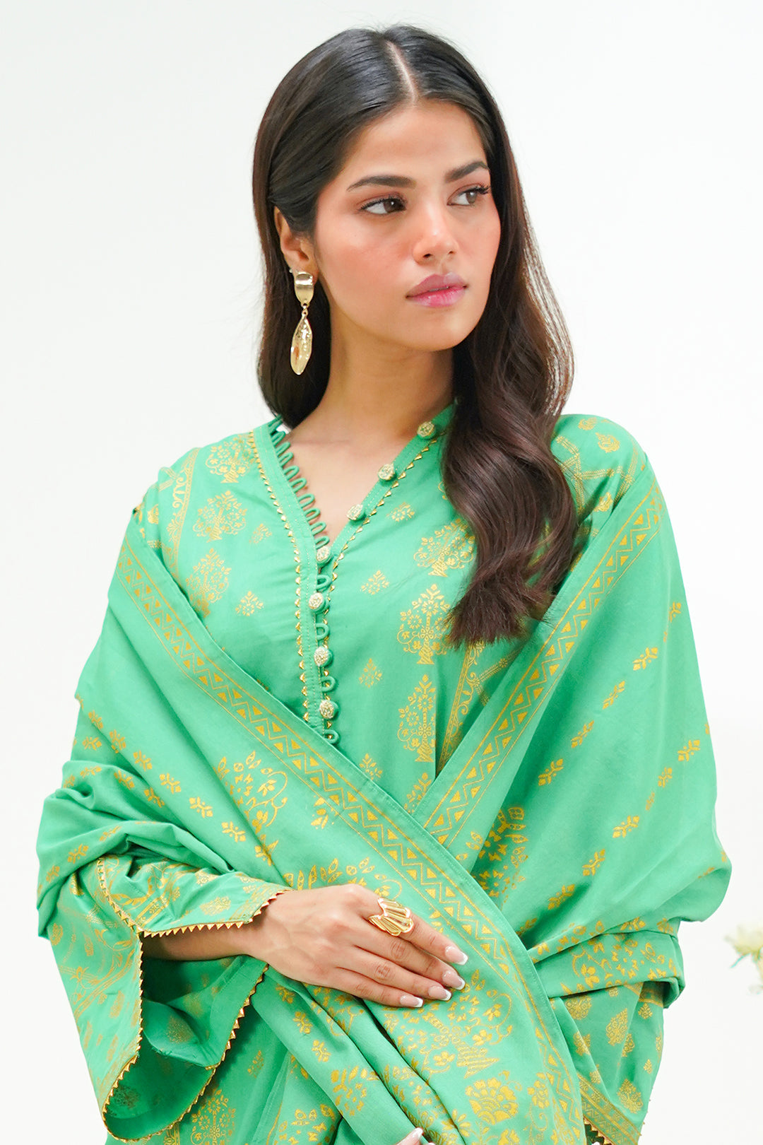 Zellbury | Unstitched 3 Piece Lawn | Shirt Shalwar Dupatta - 1237 Default Title