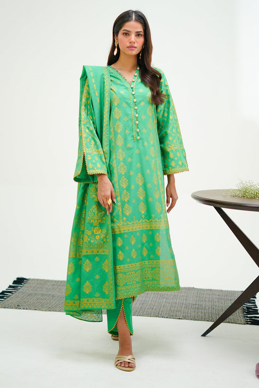 Zellbury | Unstitched 3 Piece Lawn | Shirt Shalwar Dupatta - 1237