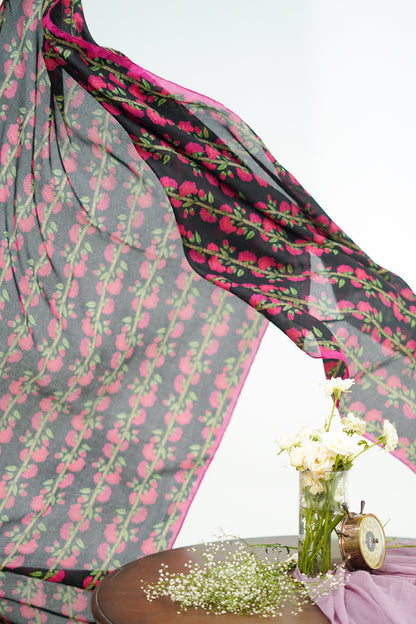 Zellbury | Unstitched 3 Piece Lawn | Shirt Shalwar Dupatta - 1324