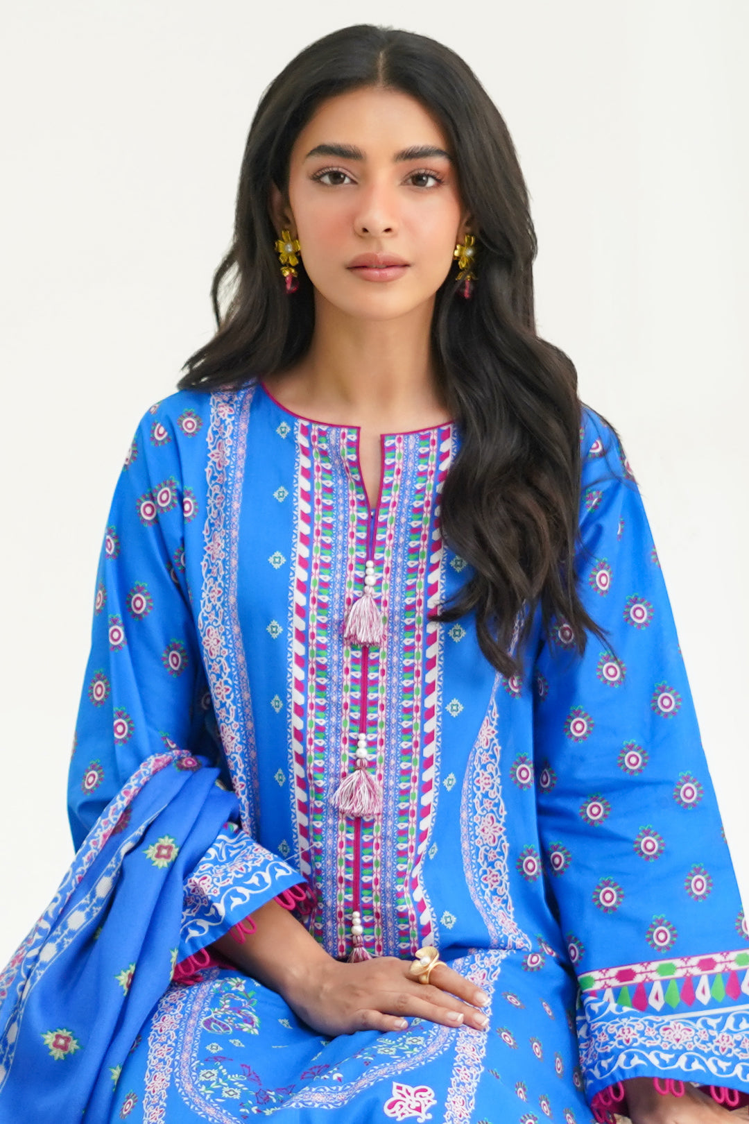 Zellbury | Unstitched 3 Piece Lawn | Shirt Shalwar Dupatta - 1326 Default Title