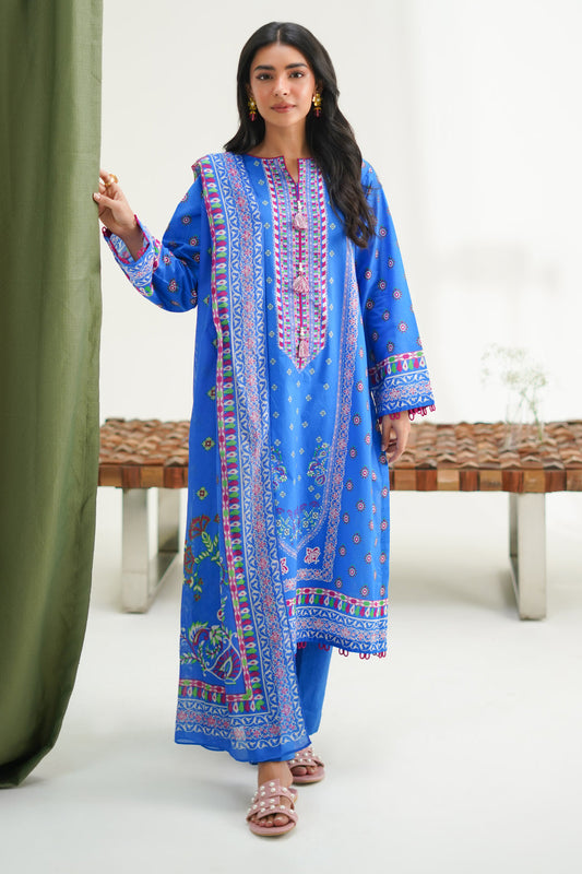 Zellbury | Unstitched 3 Piece Lawn | Shirt Shalwar Dupatta - 1326