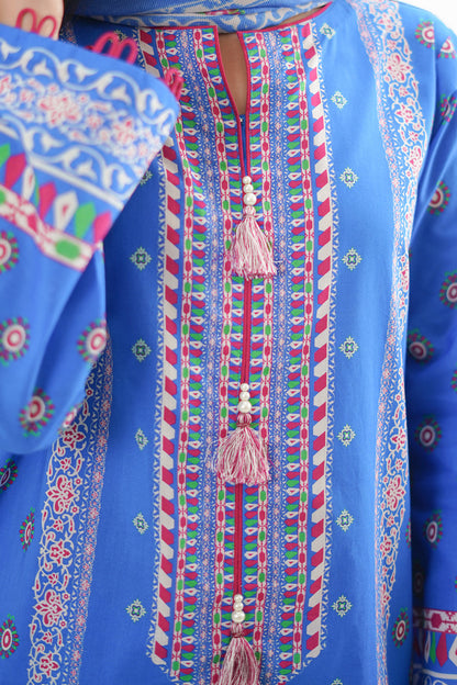 Zellbury | Unstitched 3 Piece Lawn | Shirt Shalwar Dupatta - 1326