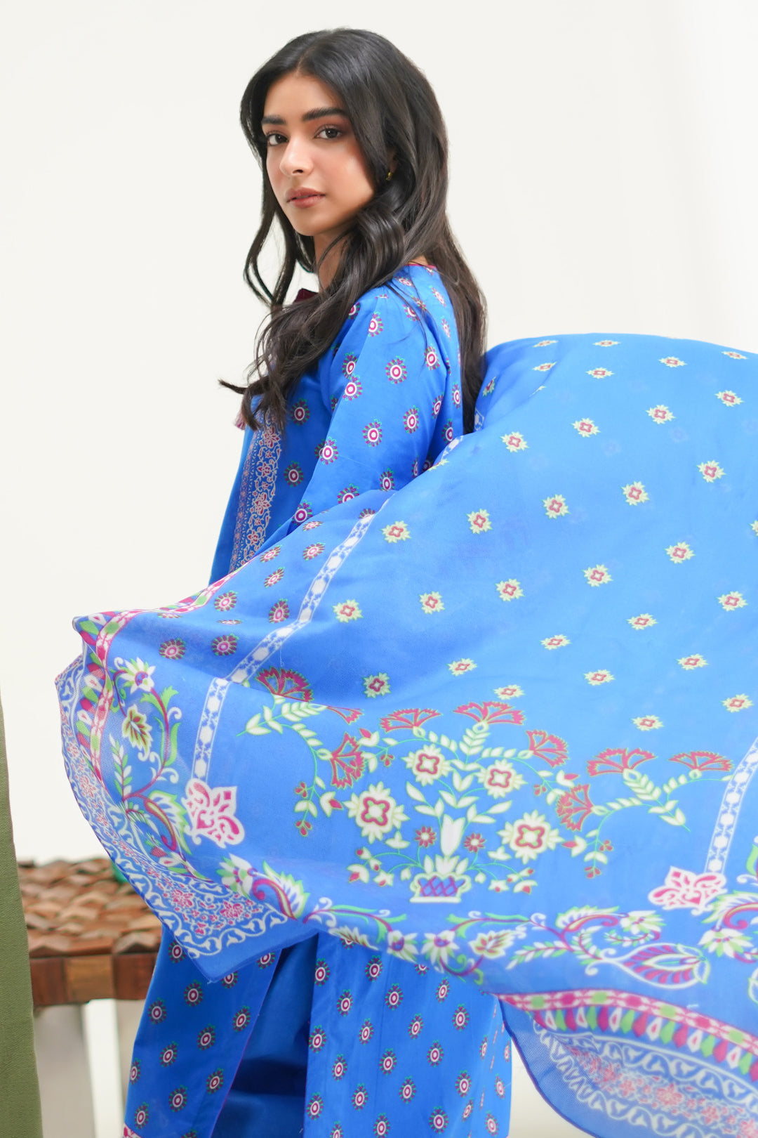 Zellbury | Unstitched 3 Piece Lawn | Shirt Shalwar Dupatta - 1326
