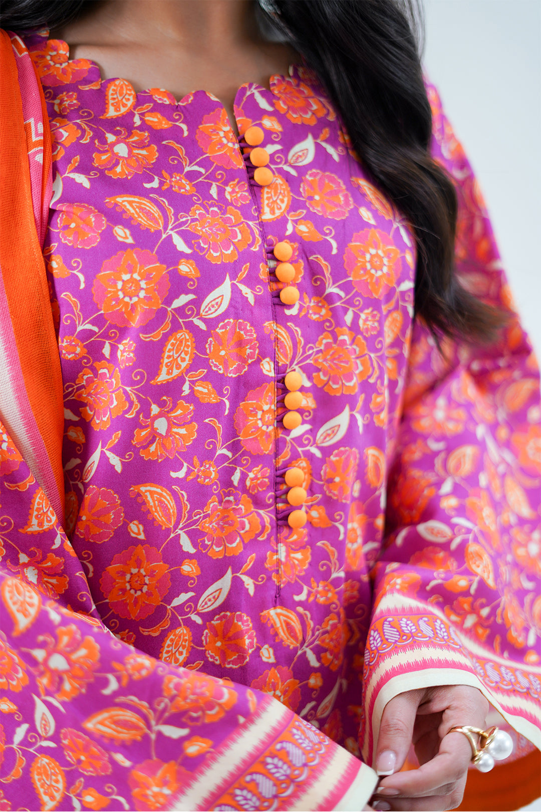 Zellbury | Unstitched 3 Piece Lawn | Shirt Shalwar Dupatta - 1421