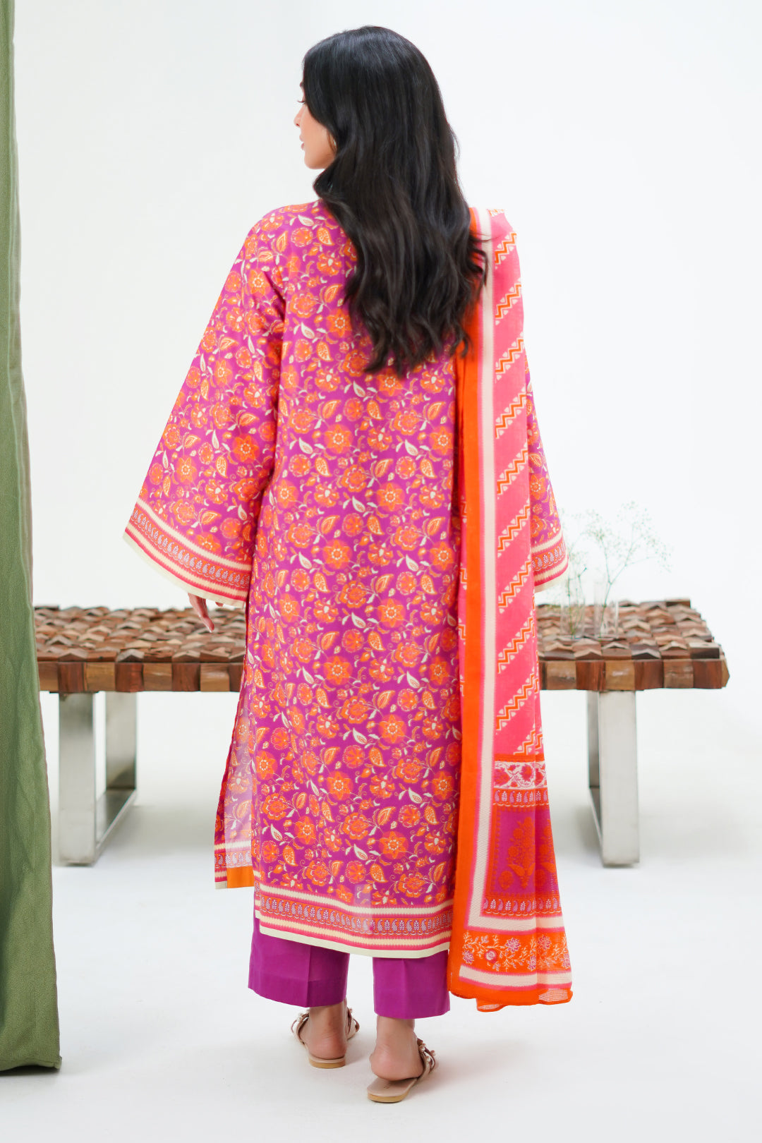 Zellbury | Unstitched 3 Piece Lawn | Shirt Shalwar Dupatta - 1421