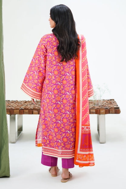 Zellbury | Unstitched 3 Piece Lawn | Shirt Shalwar Dupatta - 1421