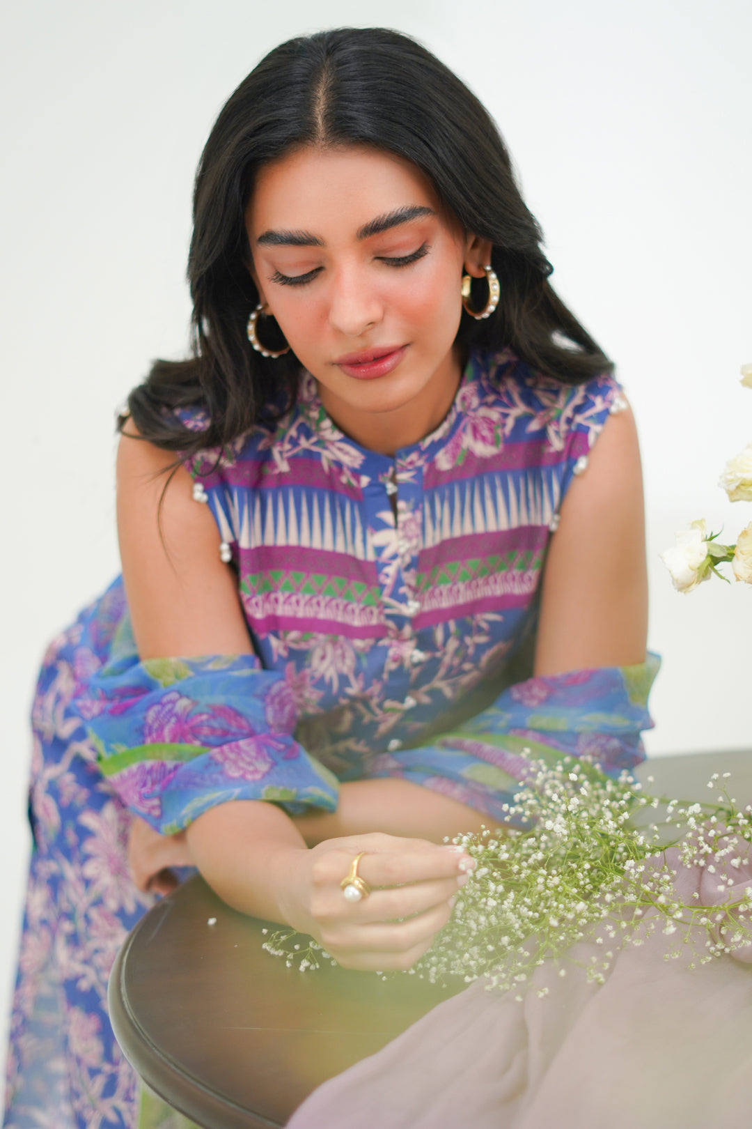 Zellbury | Unstitched 3 Piece Lawn | Shirt Shalwar Dupatta - 1501 Default Title