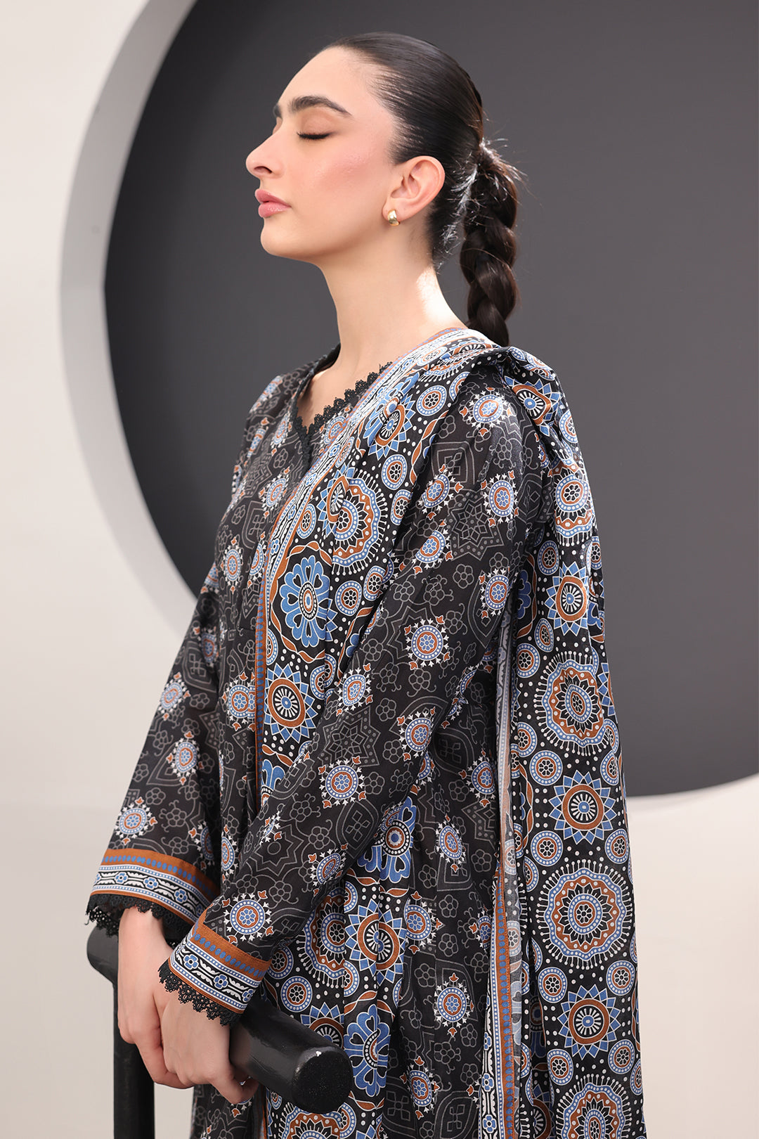 Zellbury | Unstitched 3 Piece Lawn | Shirt Shalwar Dupatta - 1508