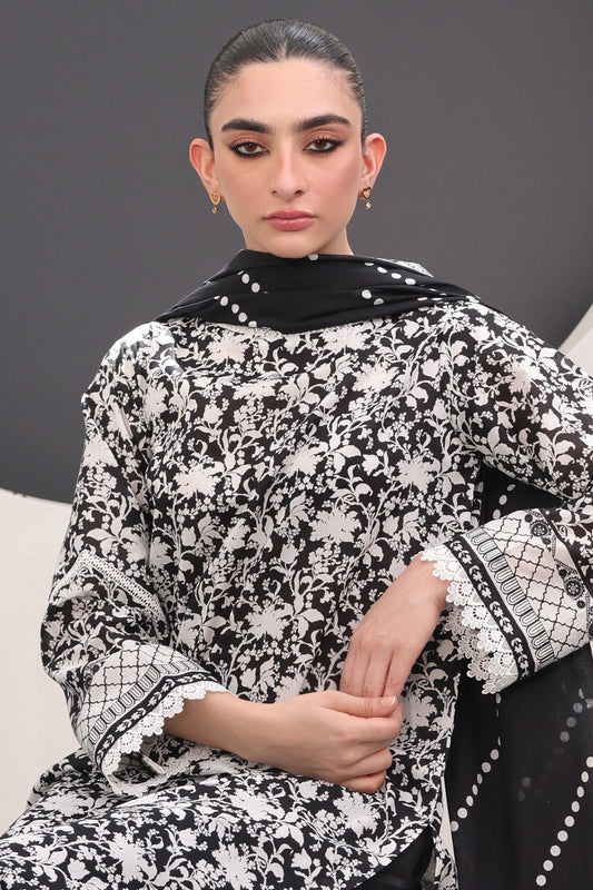 Zellbury | Unstitched 3 Piece Lawn | Shirt Shalwar Dupatta - 1526 Default Title