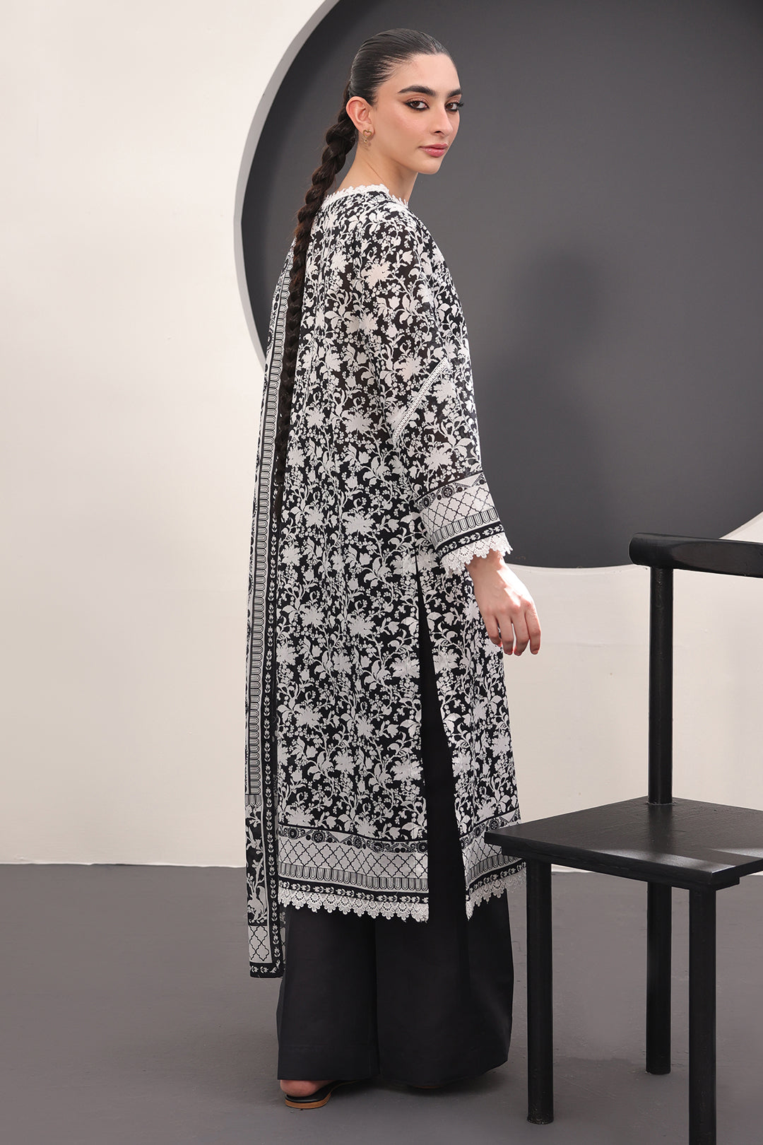 Zellbury | Unstitched 3 Piece Lawn | Shirt Shalwar Dupatta - 1526