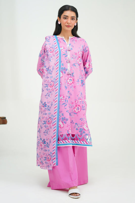 Zellbury | Unstitched 3 Piece Lawn | Shirt Shalwar Dupatta - 1569