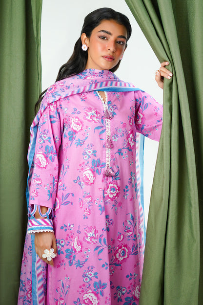 Zellbury | Unstitched 3 Piece Lawn | Shirt Shalwar Dupatta - 1569