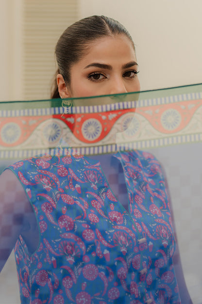 Zellbury | Unstitched 3 Piece Lawn | Shirt Shalwar Dupatta - 1665