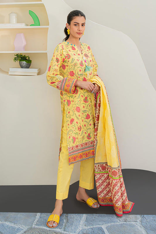 Zellbury | Unstitched 3 Piece Lawn | Shirt Shalwar Dupatta - 1675