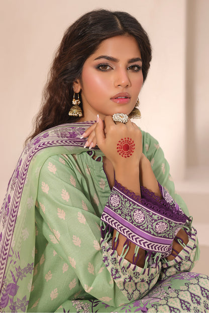 Zellbury | Unstitched 3 Piece Lawn | Shirt Shalwar Dupatta - 1696 Default Title