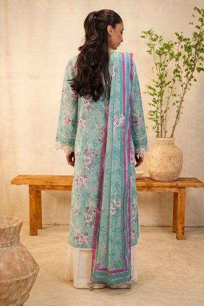 Zellbury | Unstitched 2 Piece Lawn | Embroidered Shirt Dupatta - 0021