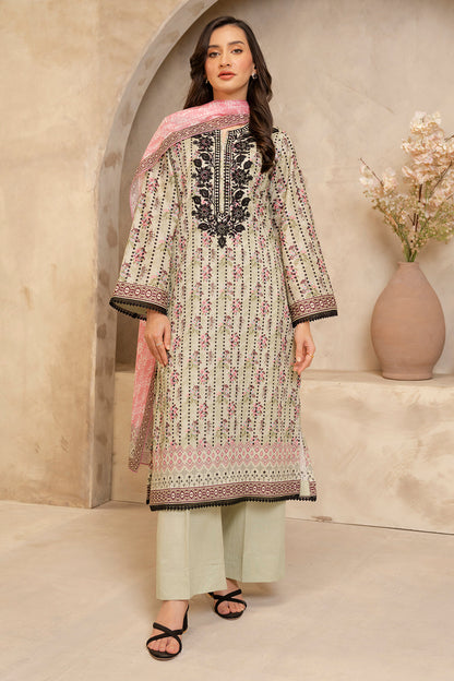 Zellbury | Unstitched 2 Piece Lawn | Embroidered Shirt Dupatta - 0103