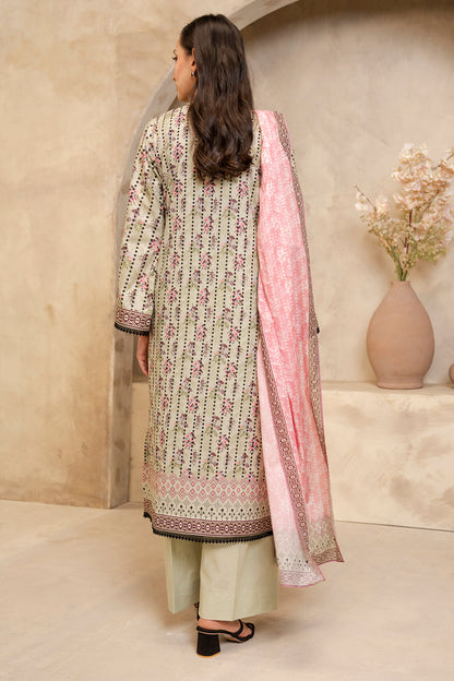 Zellbury | Unstitched 2 Piece Lawn | Embroidered Shirt Dupatta - 0103
