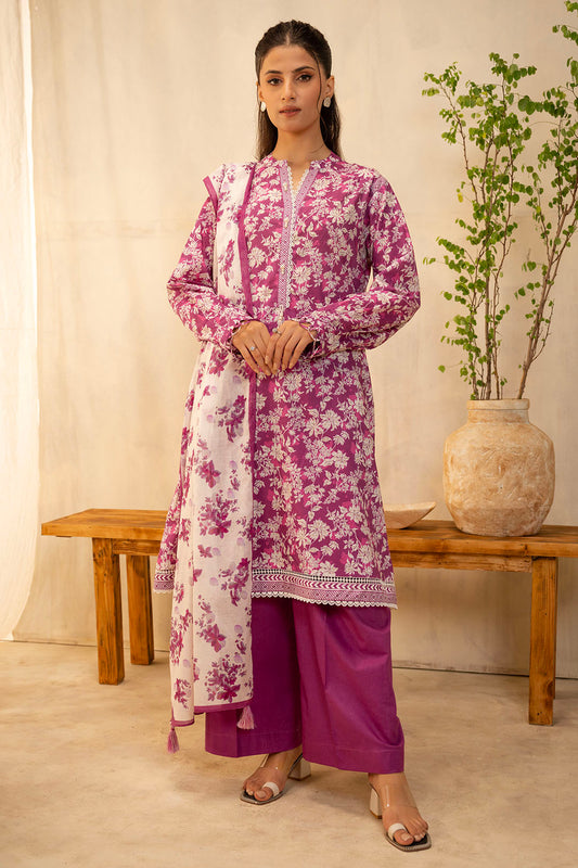 Zellbury | Unstitched 2 Piece Lawn | Shirt Dupatta - 0005