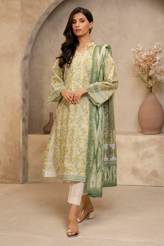 Zellbury | Unstitched 2 Piece Lawn | Shirt Dupatta - 0006