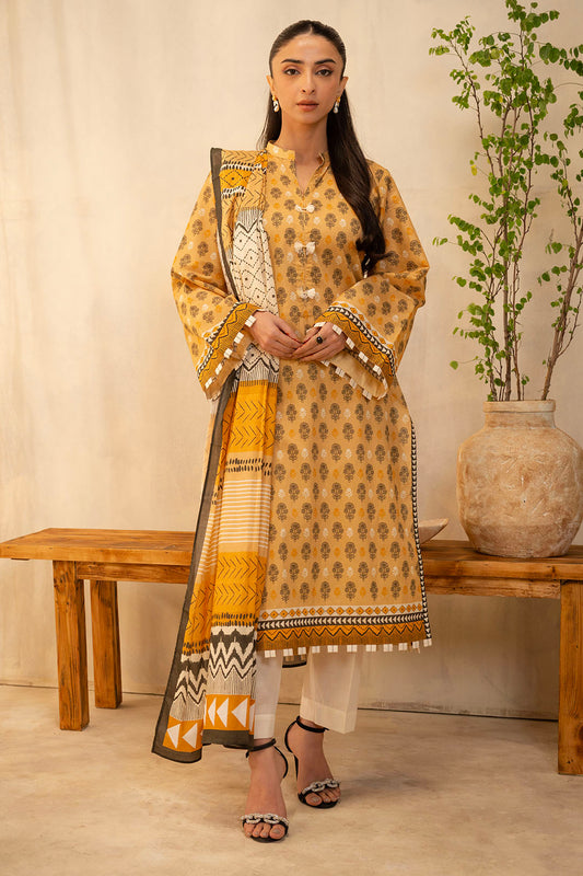 Zellbury | Unstitched 2 Piece Lawn | Shirt Dupatta - 0010