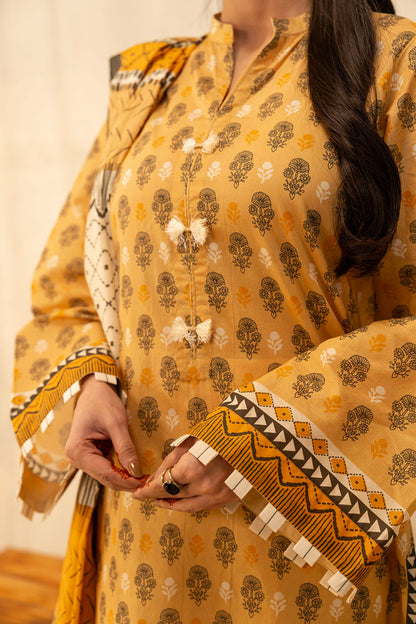 Zellbury | Unstitched 2 Piece Lawn | Shirt Dupatta - 0010